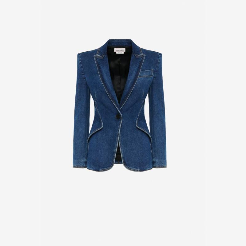 ALEXANDER MCQUEEN - Stretch Denim Jacket - Item 708621QMABQ4118